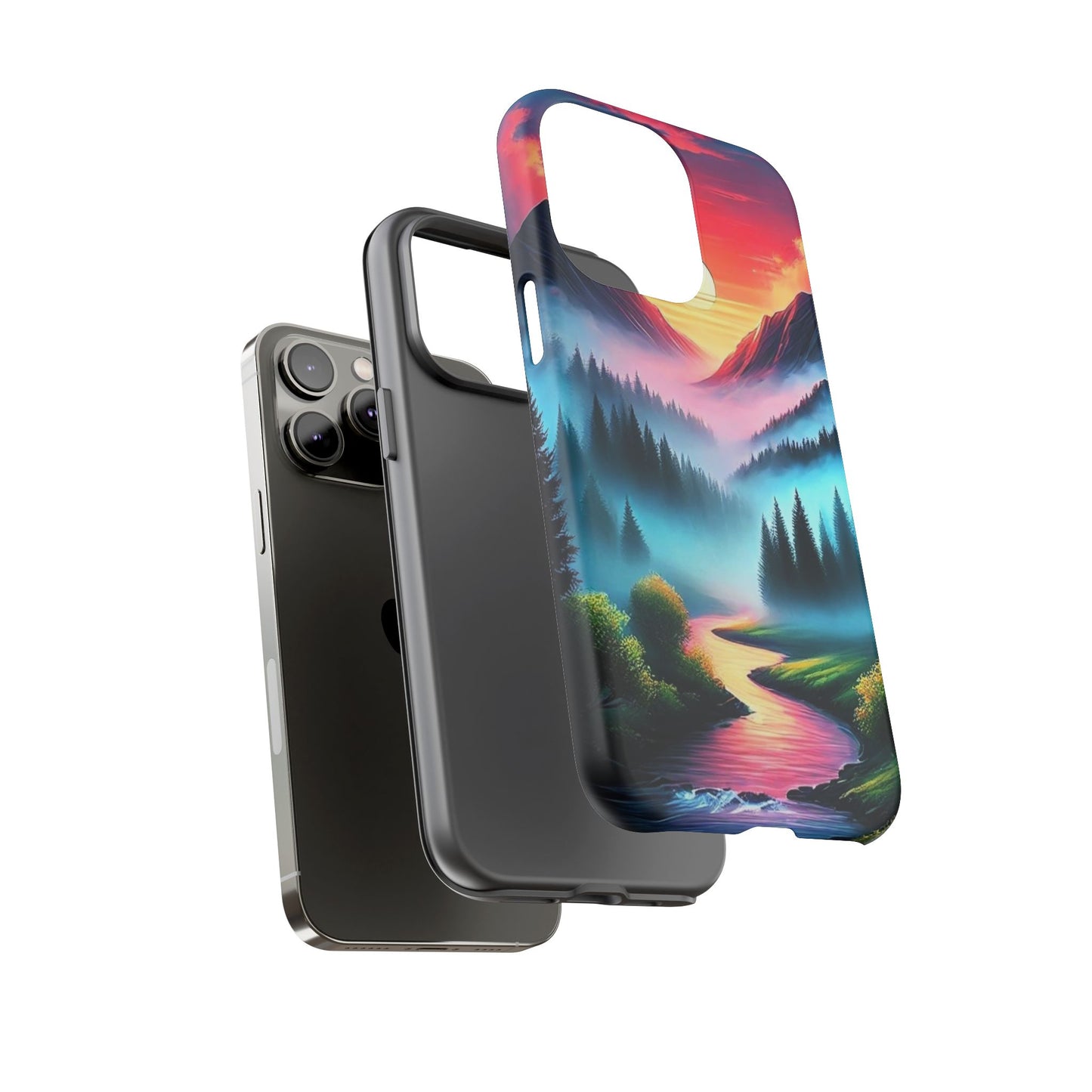 Misty Mountain River - Phone Case