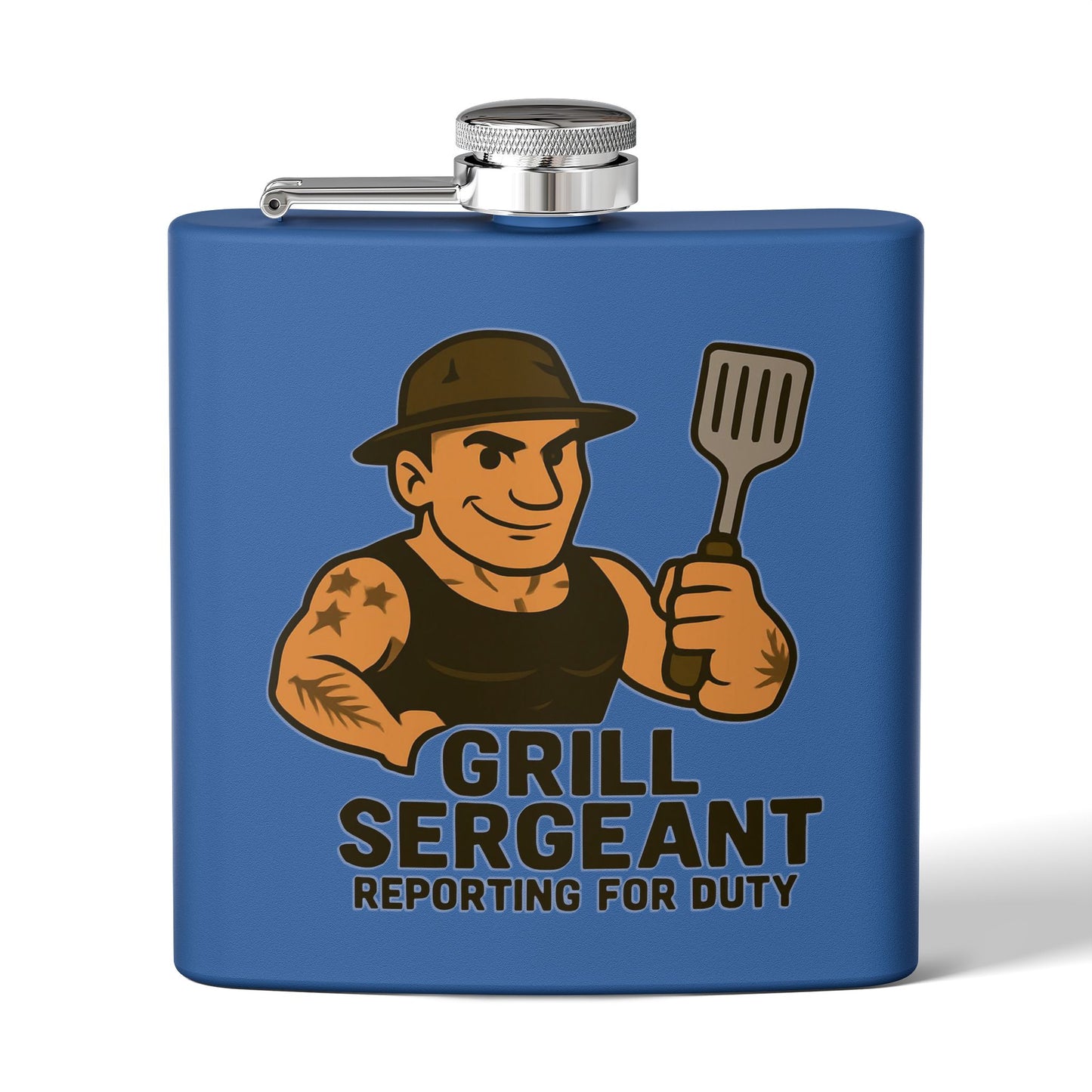 Grill Sergeant - Stainless Steel Flask