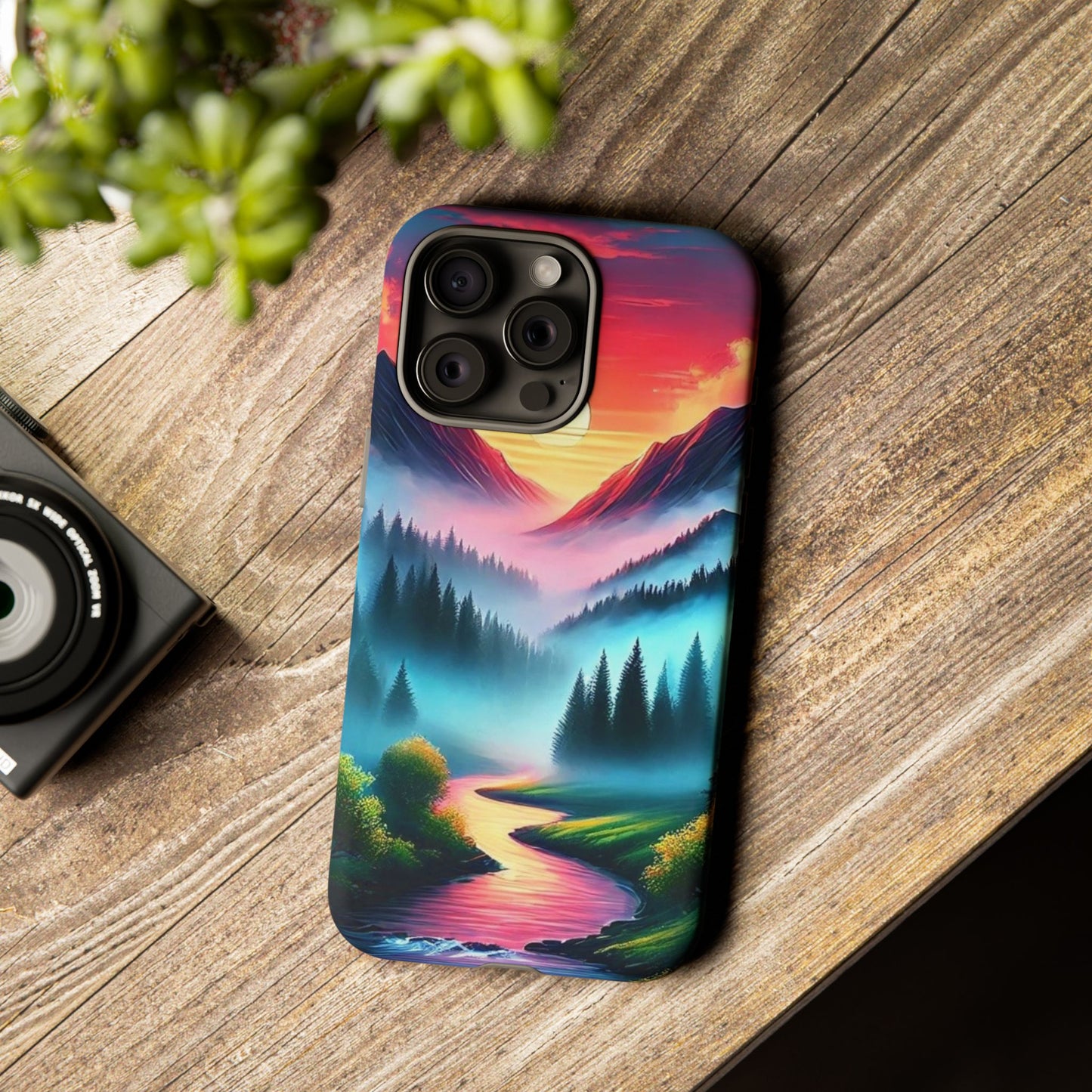 Misty Mountain River - Phone Case
