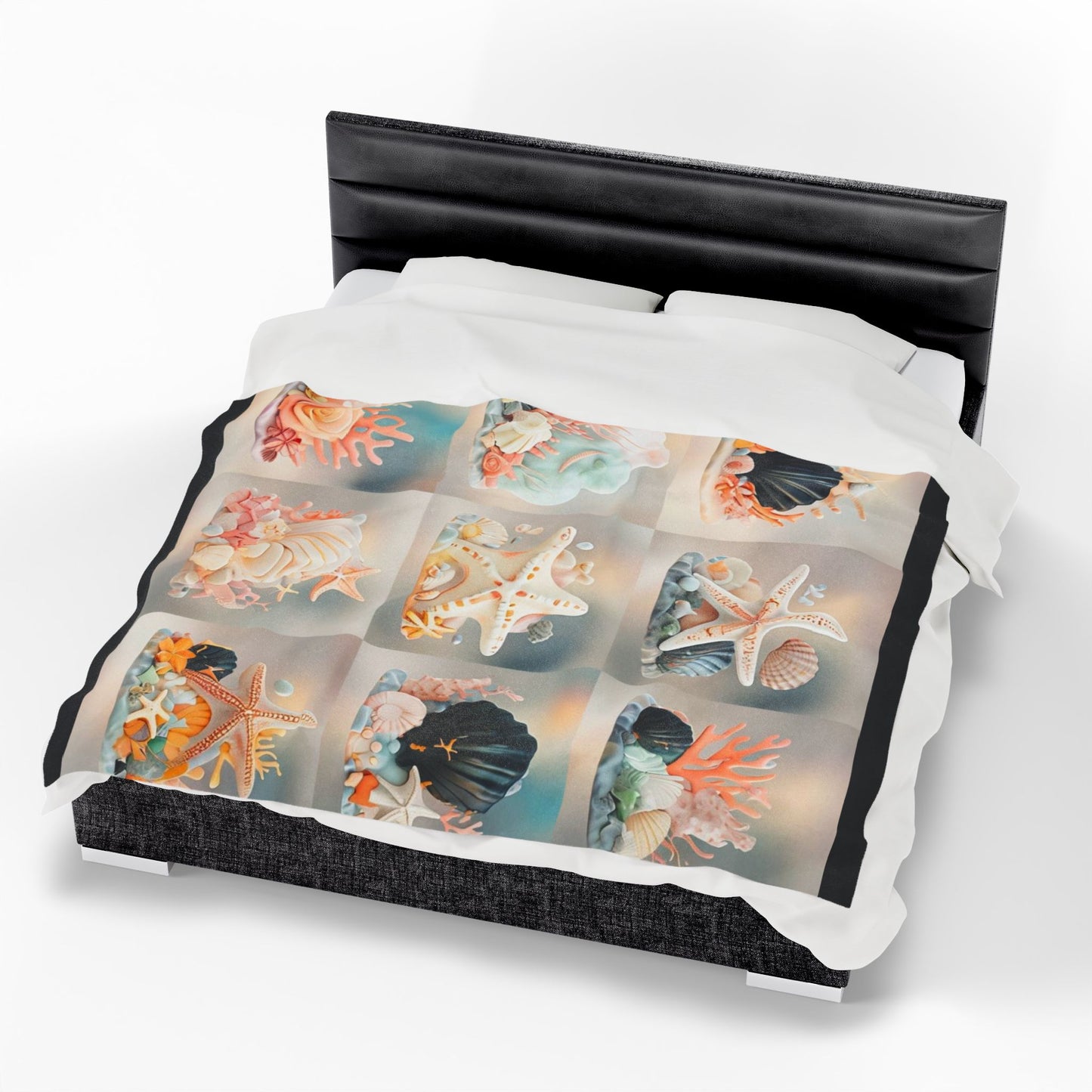 Whispers from the Shore - Velveteen Plush Blanket