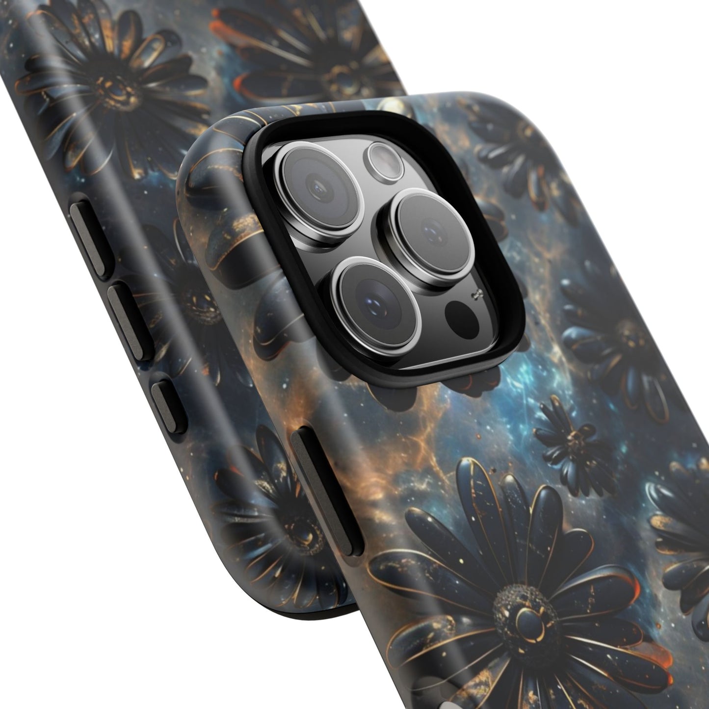 Galactic Black Daisy - Phone Case