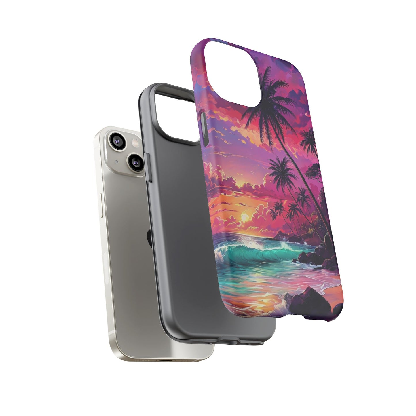 Sunset Paradise Beach - Phone Case