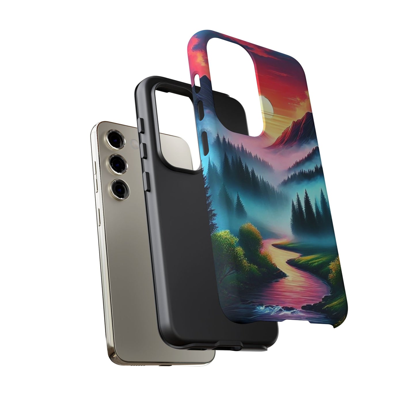 Misty Mountain River - Phone Case