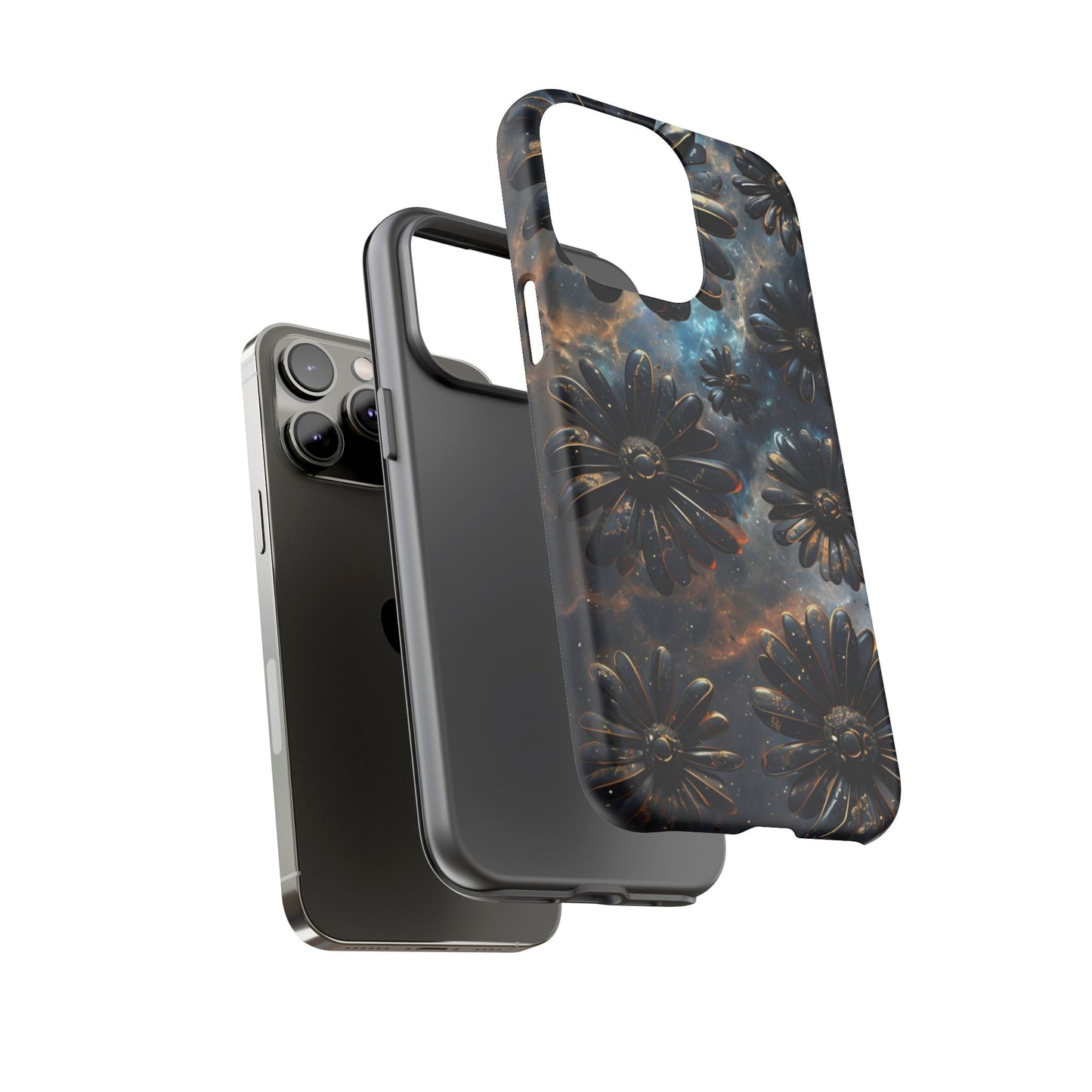 Galactic Black Daisy - Phone Case