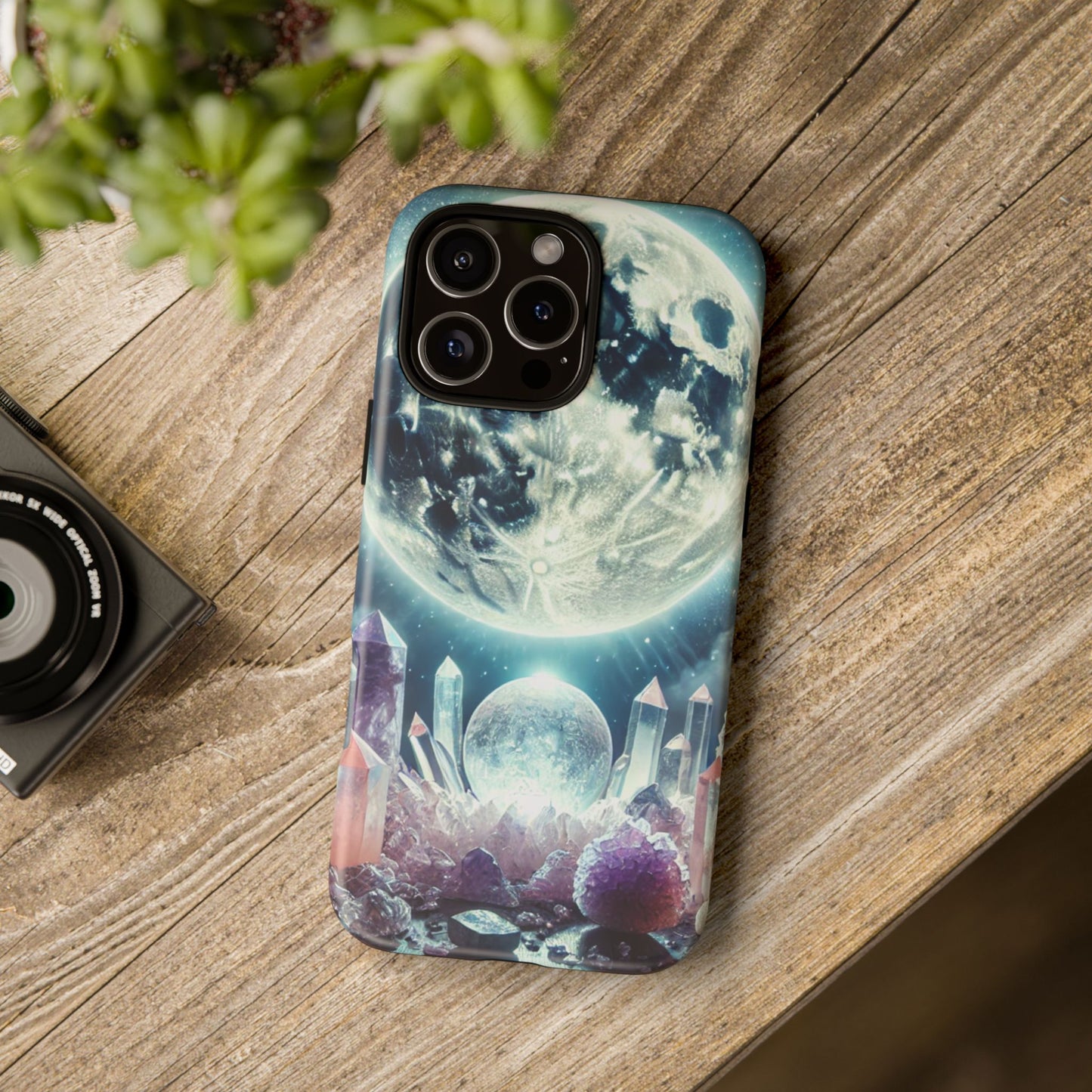 Full Moon & Crystals - Phone Case