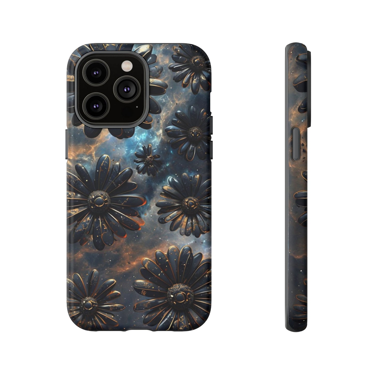 Galactic Black Daisy - Phone Case