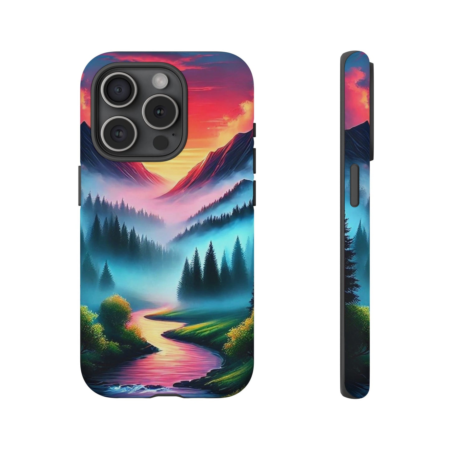 Misty Mountain River - Phone Case