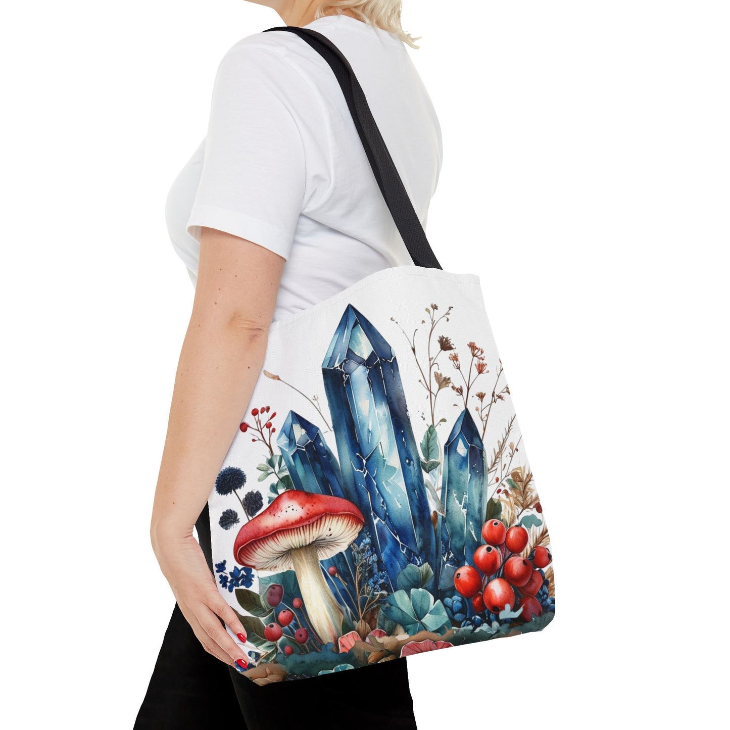 Whimsical Blue Crystals - Tote Bag