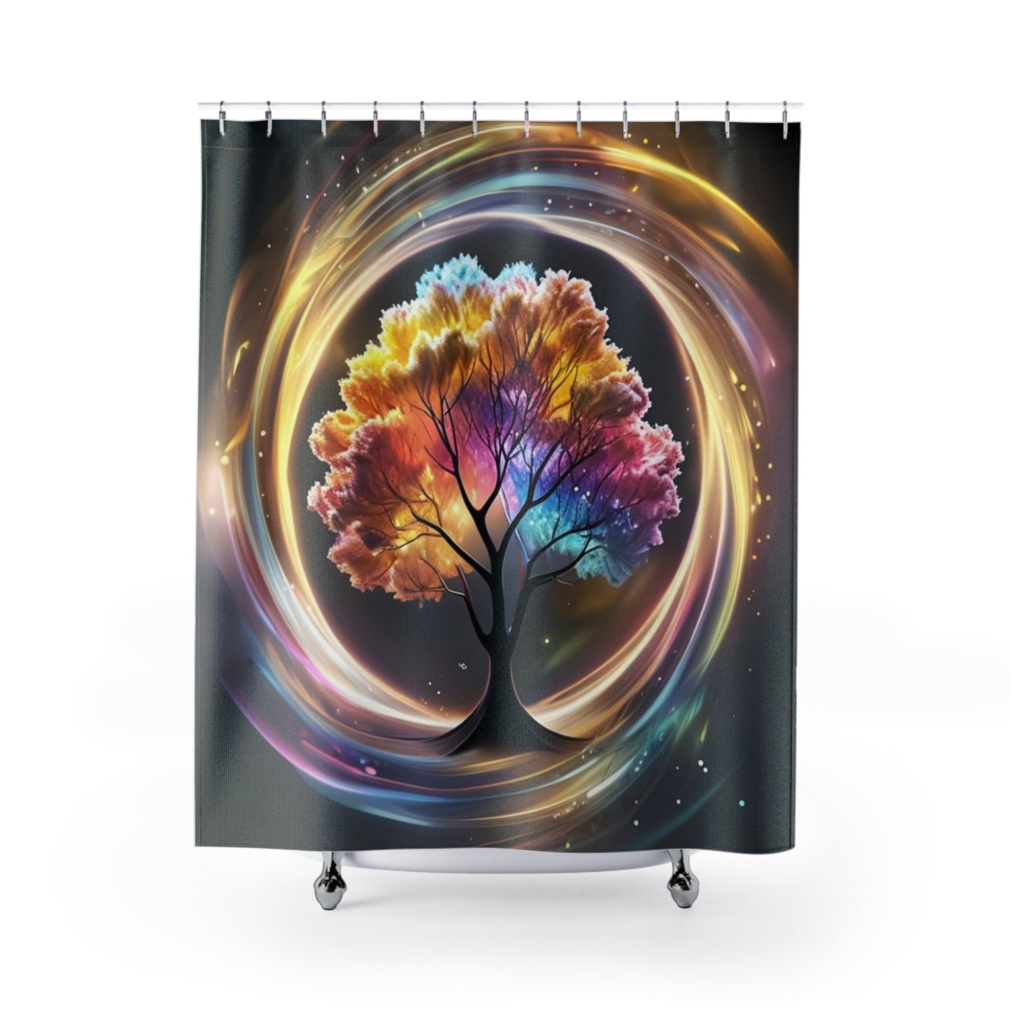 Cosmic Tree Of Life - Shower Curtain