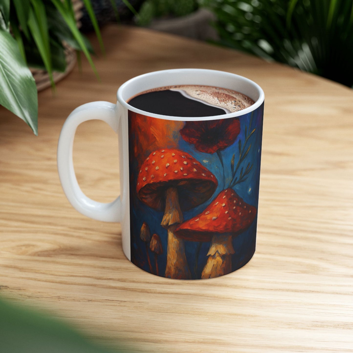 Red Mushrooms - Ceramic Mug