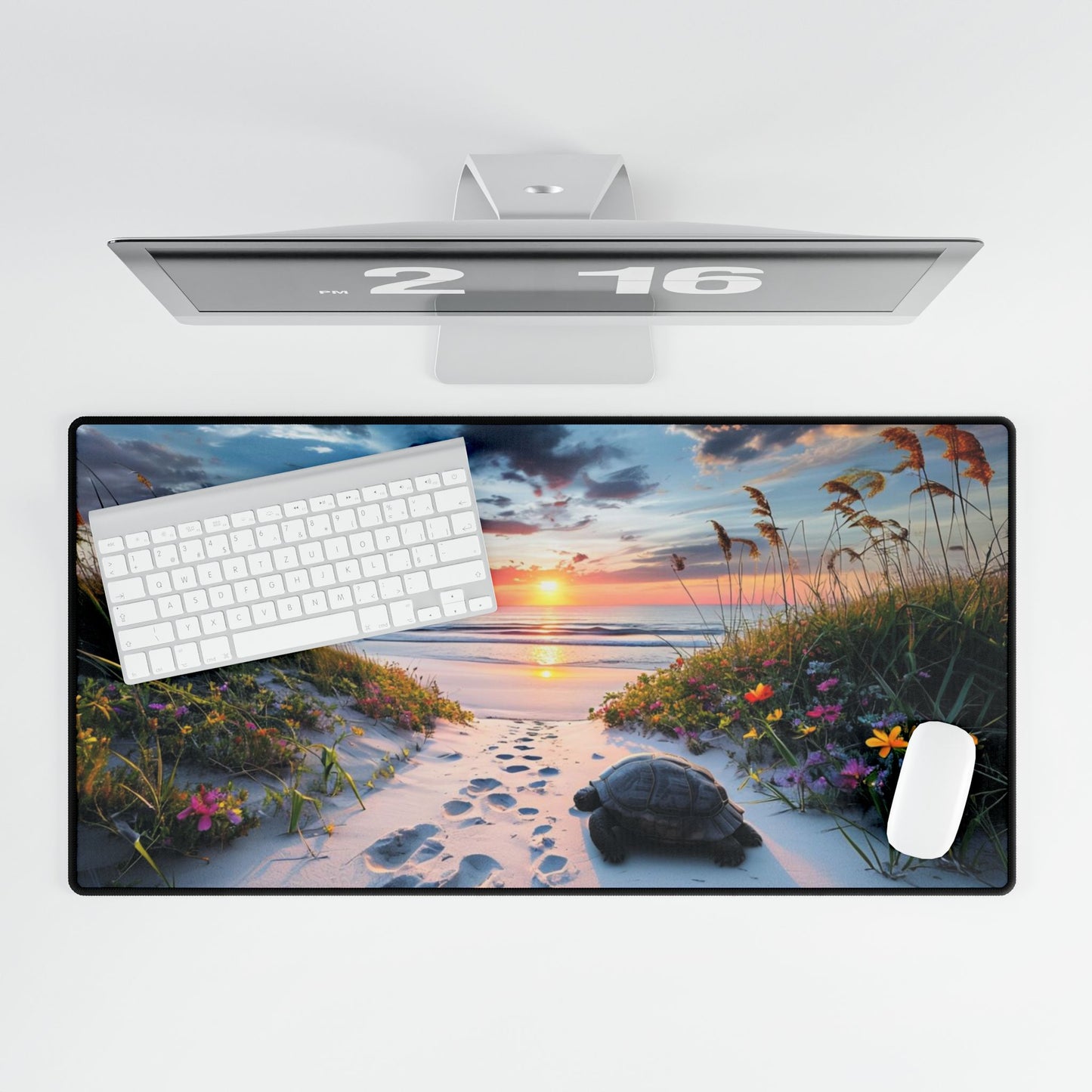 Tranquil Ocean View with Turtle
- Desk Mat