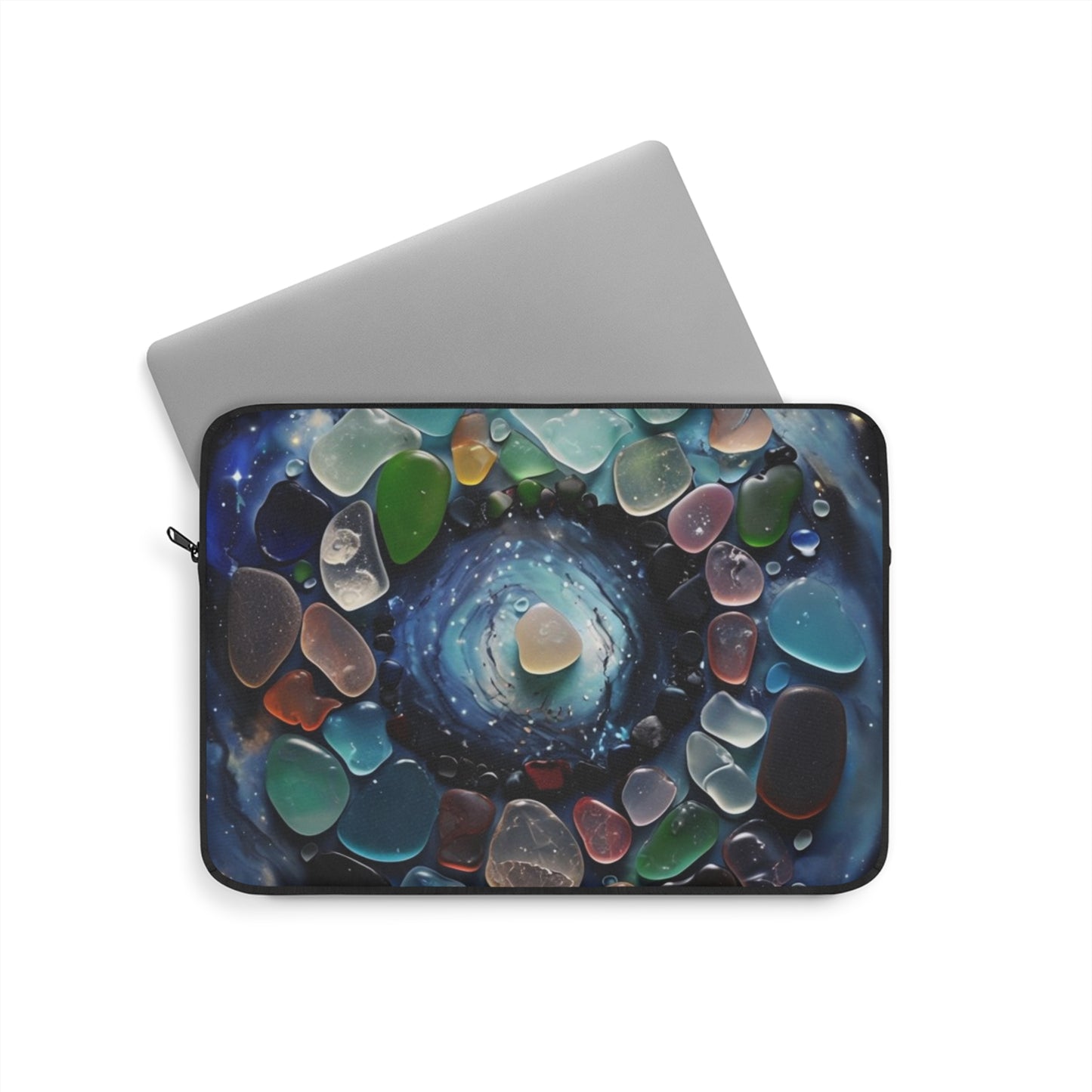 Cosmic Spiral Sea Glass - Laptop Sleeve