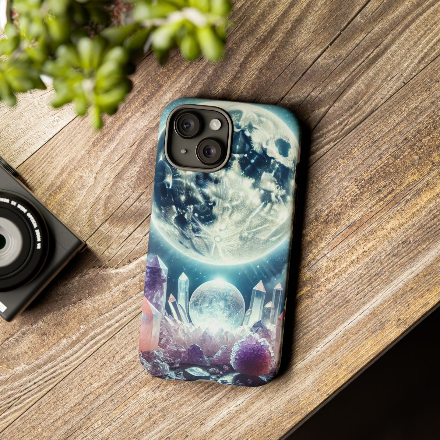 Full Moon & Crystals - Phone Case