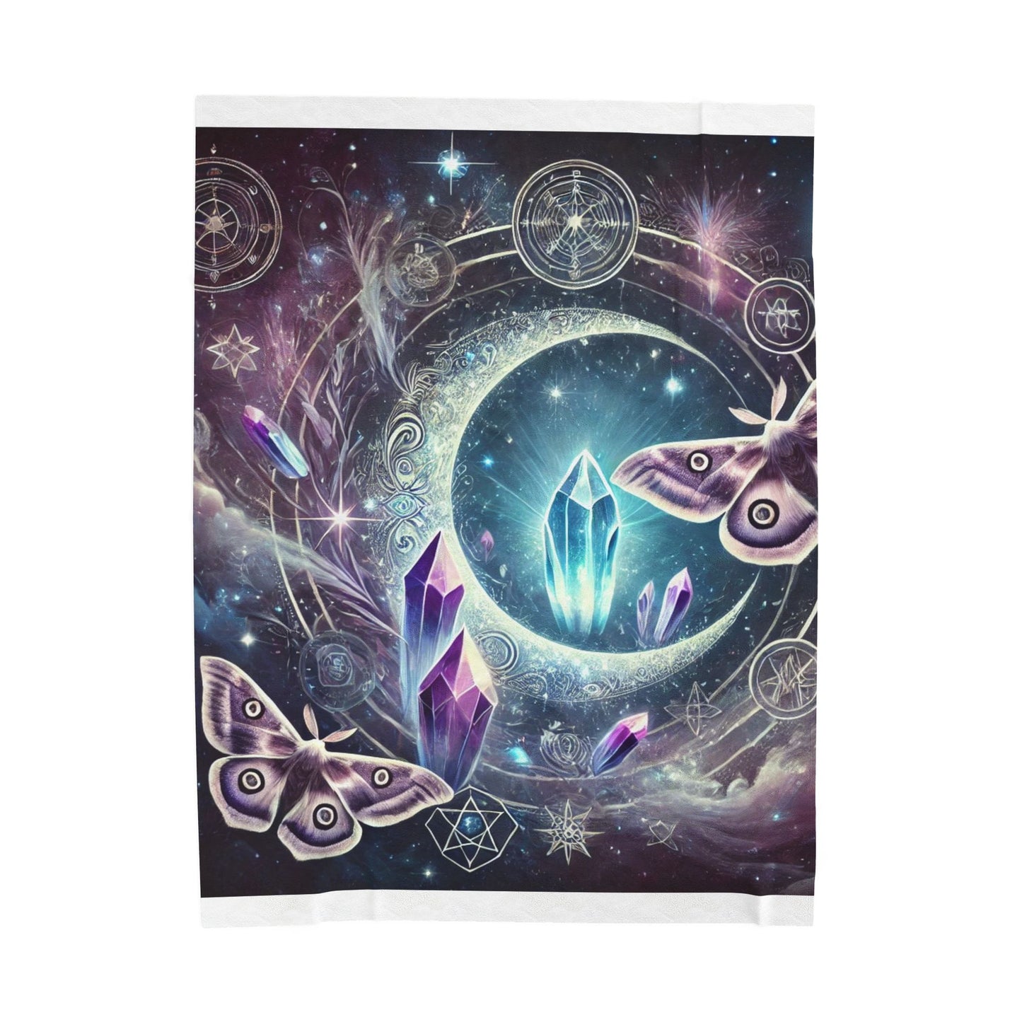 Celestial Crystal Dream - Velveteen Plush Blanket