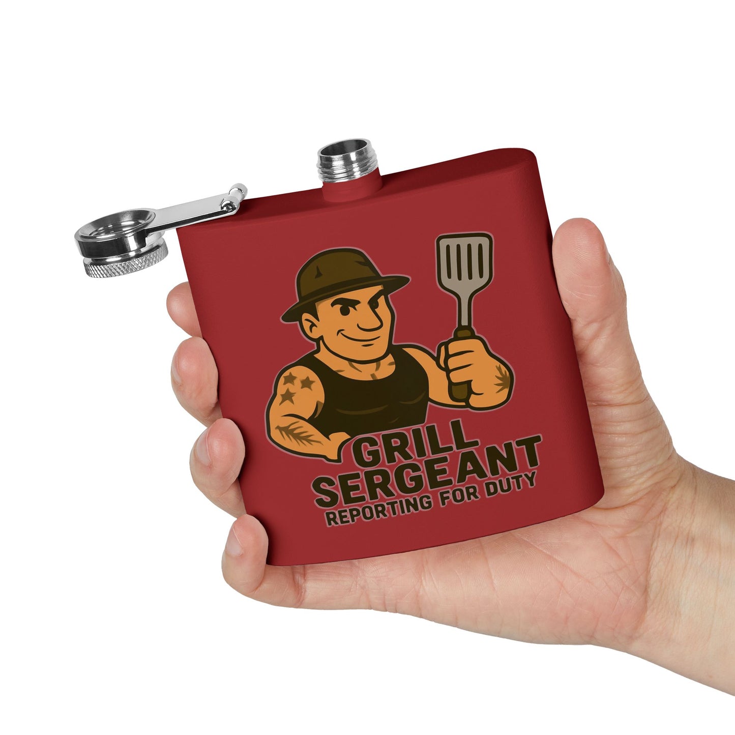 Grill Sergeant - Stainless Steel Flask