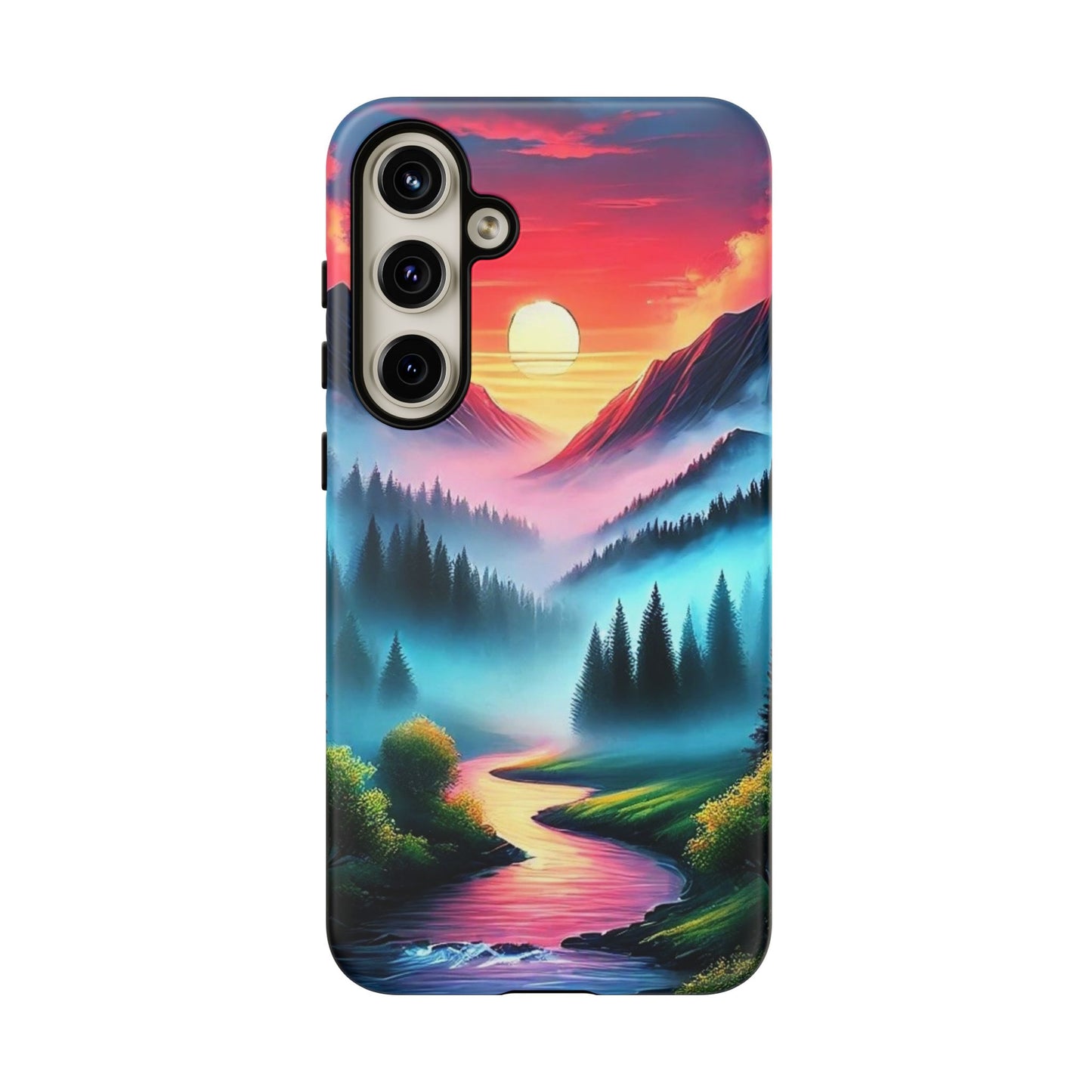 Misty Mountain River - Phone Case