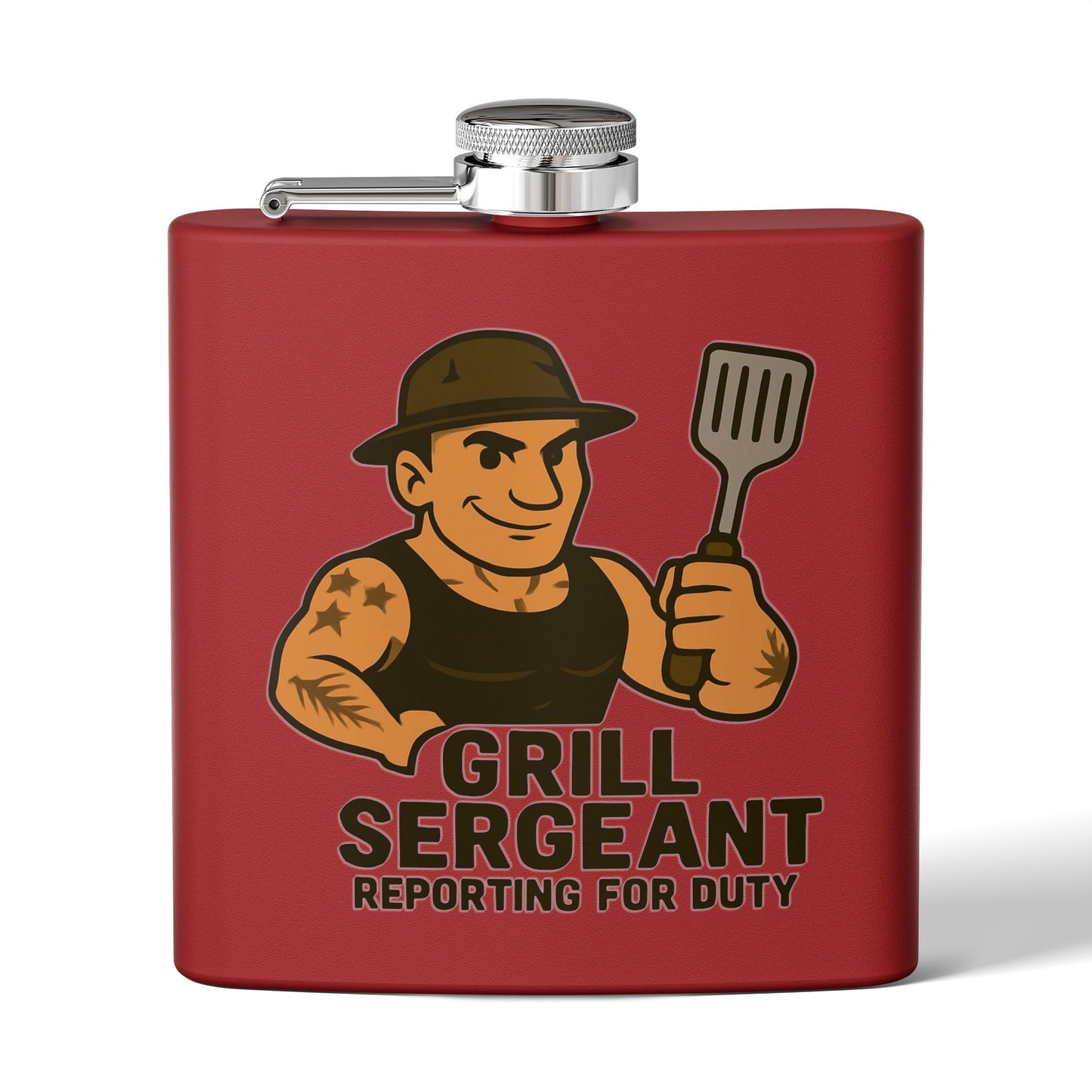 Grill Sergeant - Stainless Steel Flask