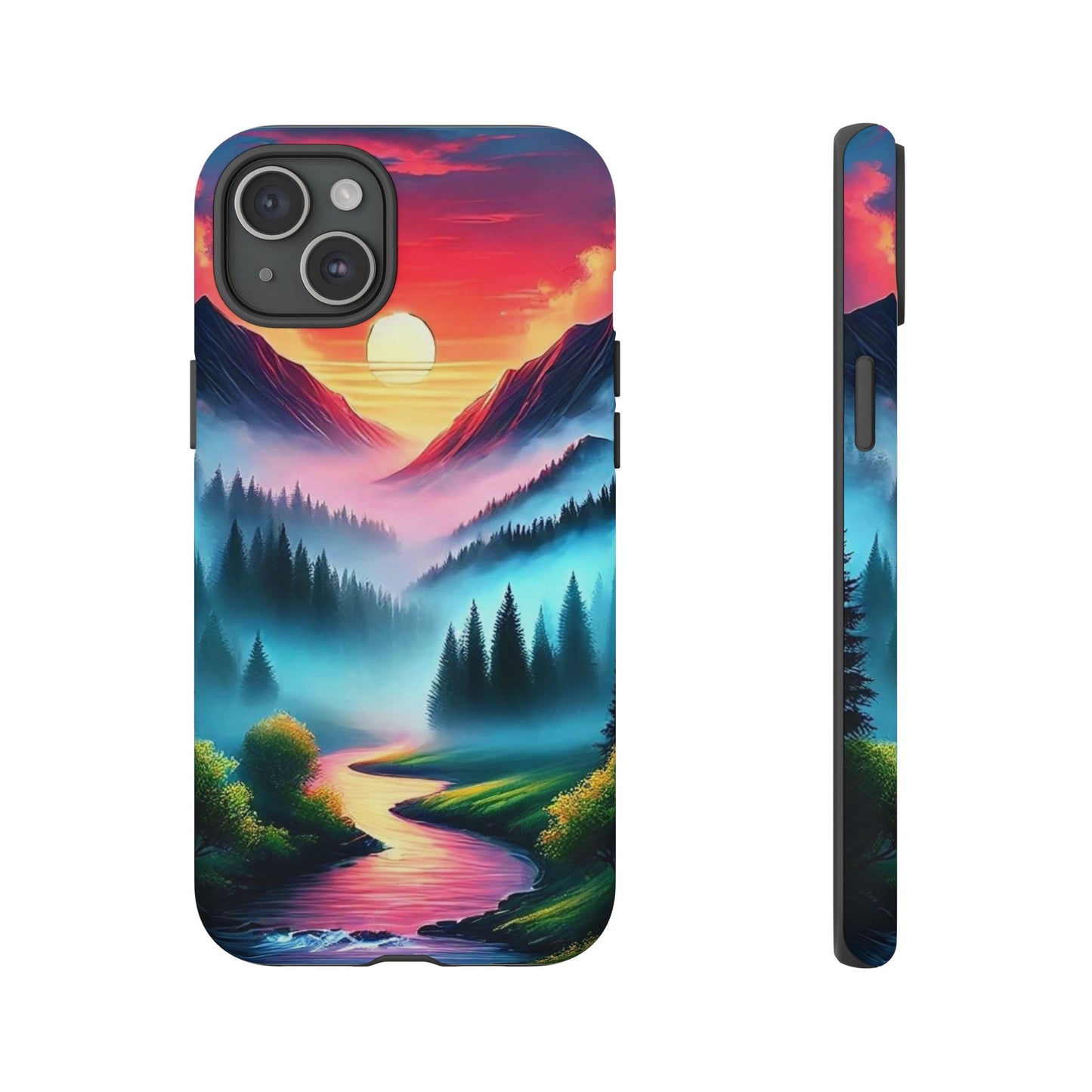 Misty Mountain River - Phone Case