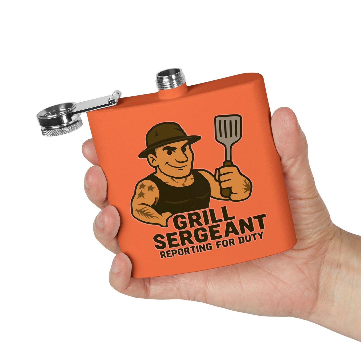 Grill Sergeant - Stainless Steel Flask