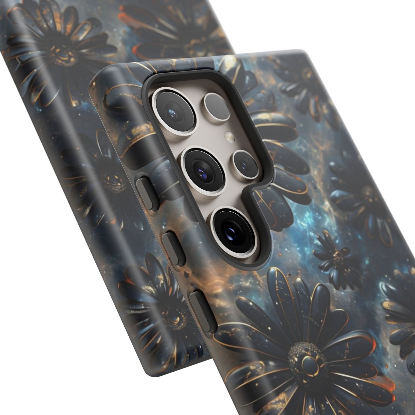 Galactic Black Daisy - Phone Case