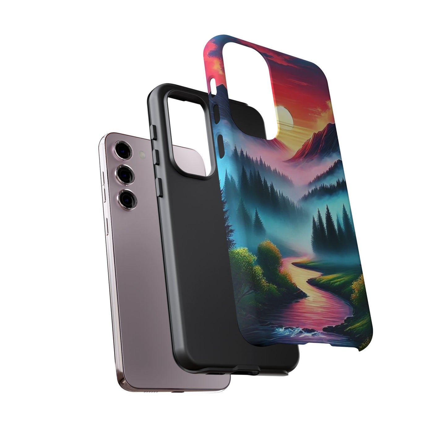 Misty Mountain River - Phone Case