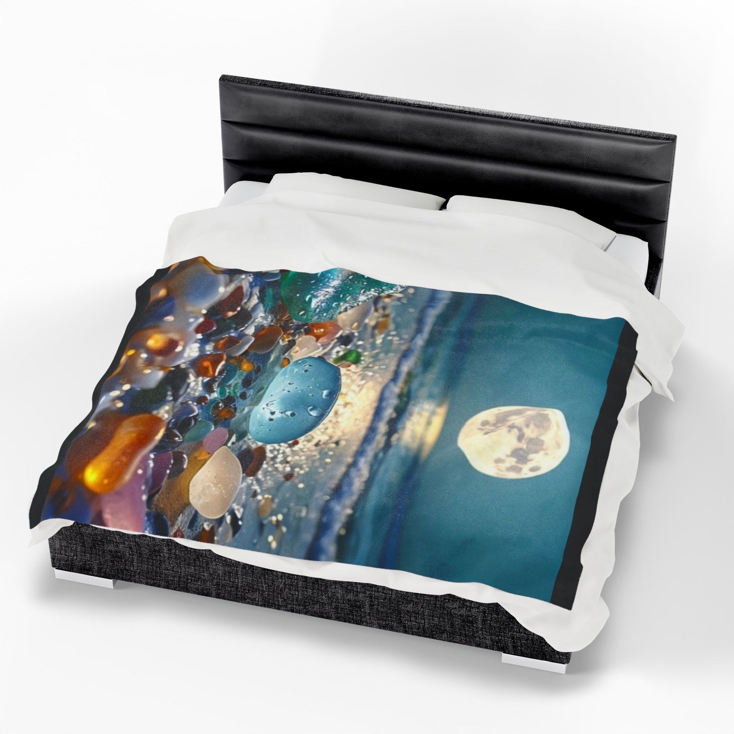 Moonlit Sea Glass - Velveteen Plush Blanket