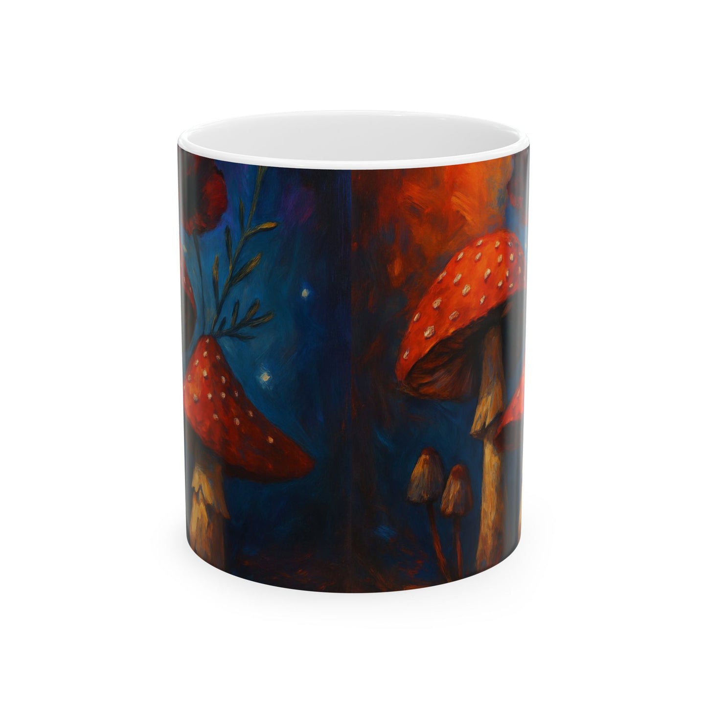 Red Mushrooms - Ceramic Mug