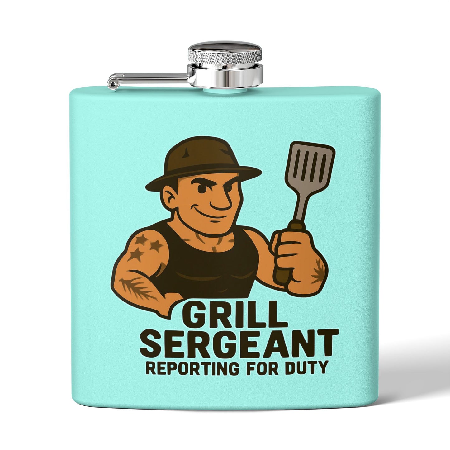 Grill Sergeant - Stainless Steel Flask