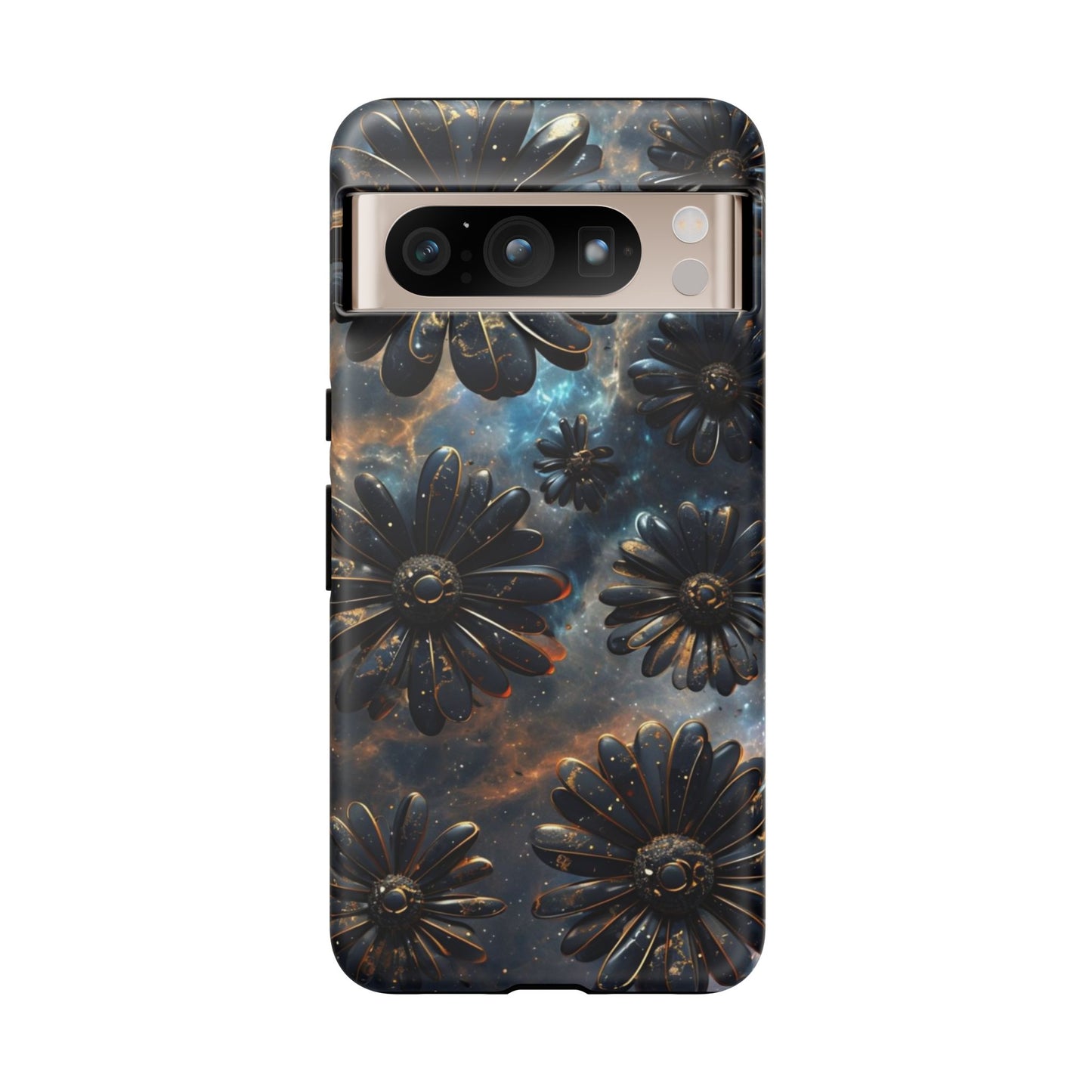 Galactic Black Daisy - Phone Case