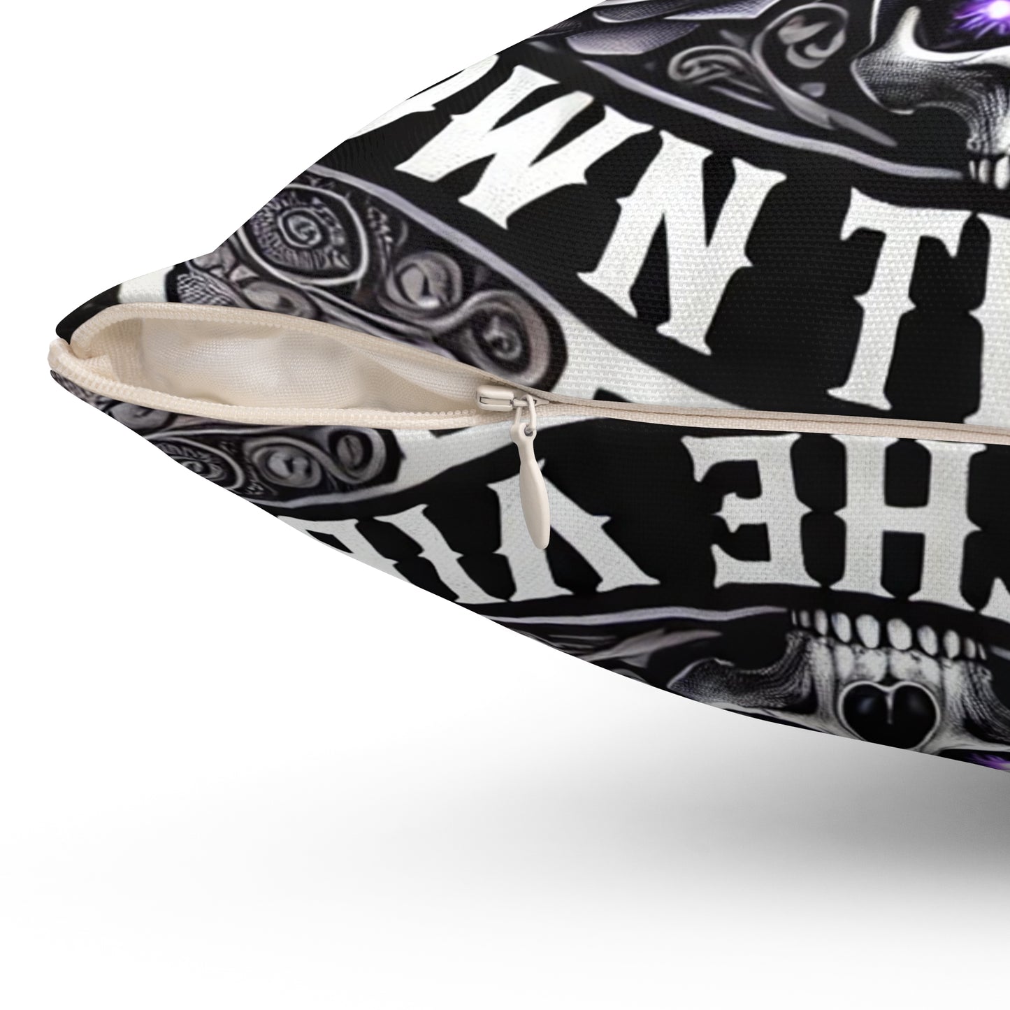 Embrace The Darkness, Own The Vibes- Polyester Square Pillow