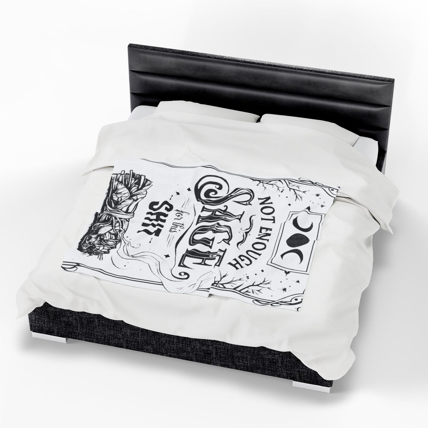Not Enough Sage - Velveteen Plush Blanket
