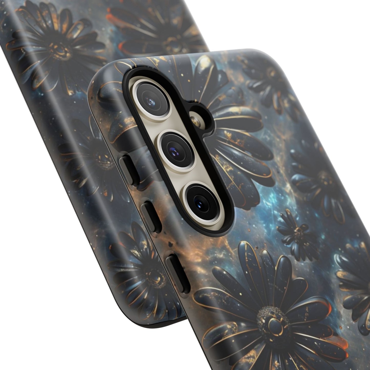 Galactic Black Daisy - Phone Case