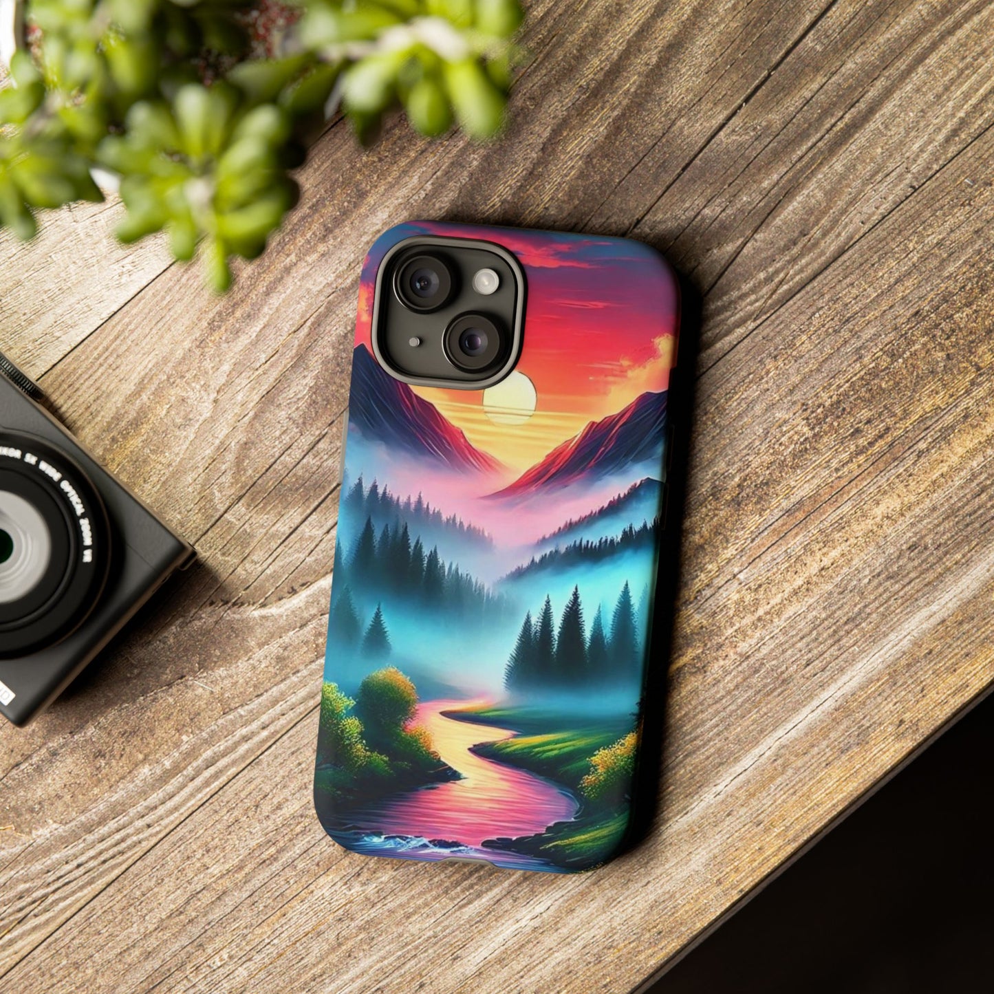 Misty Mountain River - Phone Case