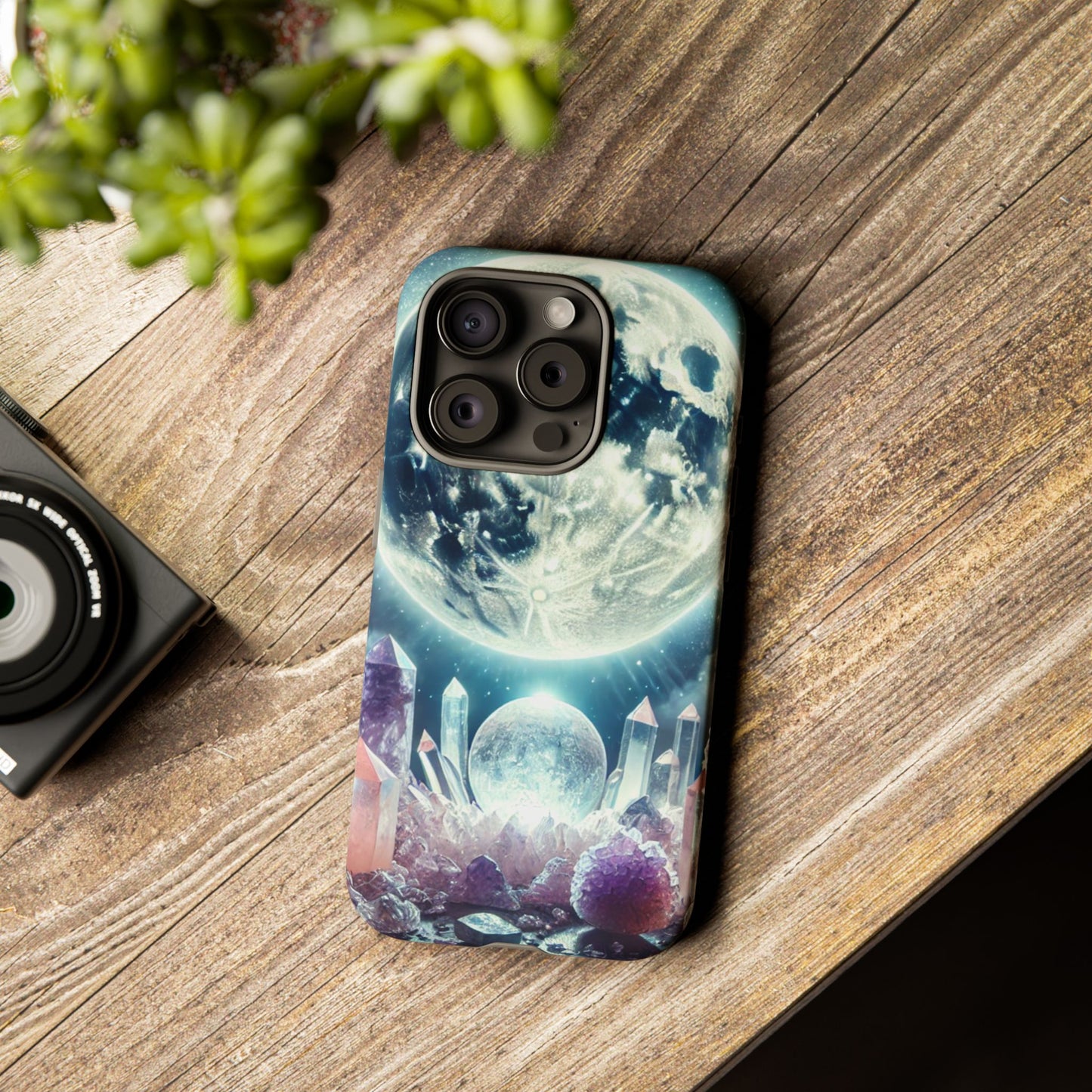 Full Moon & Crystals - Phone Case