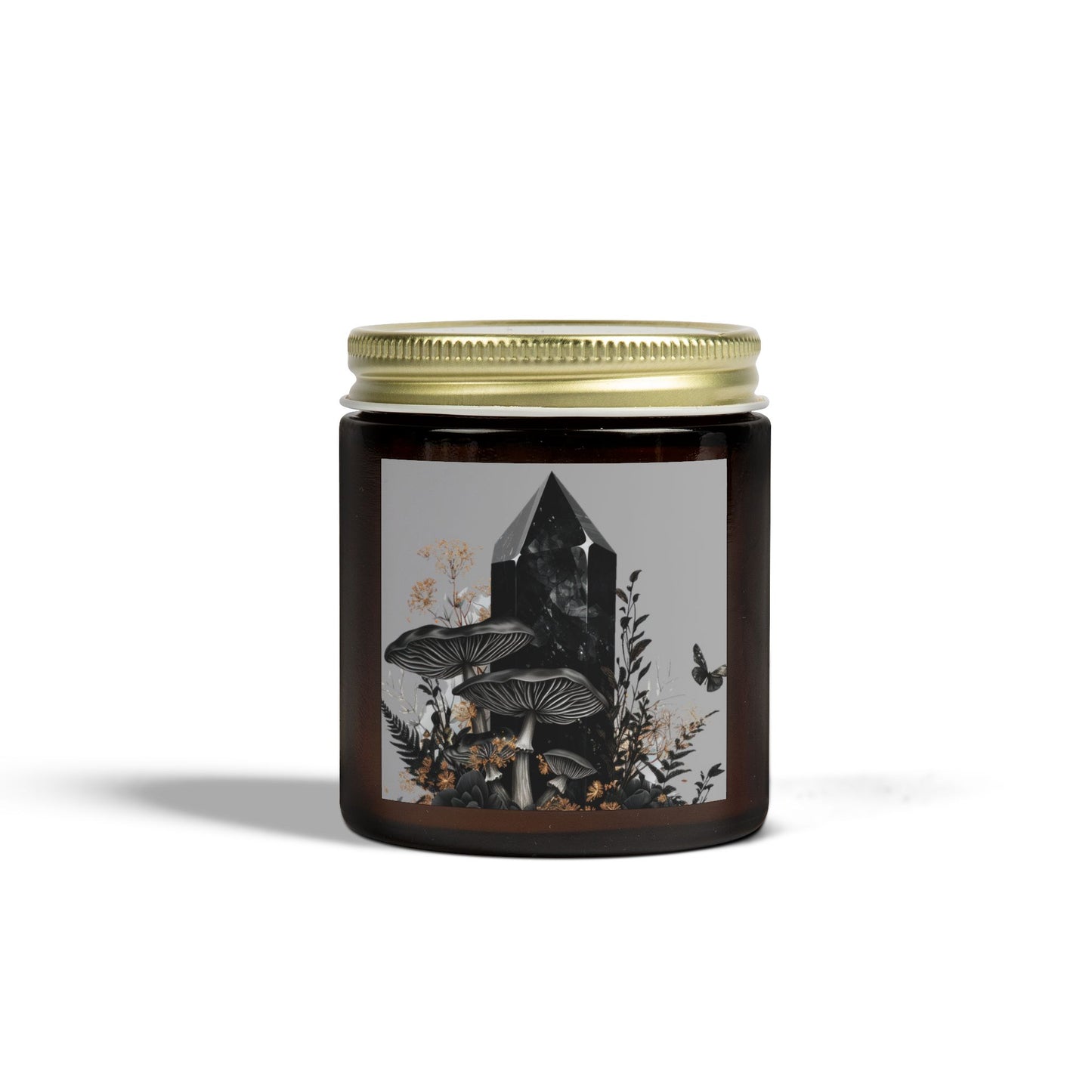 Black Protection Crystal - Candle