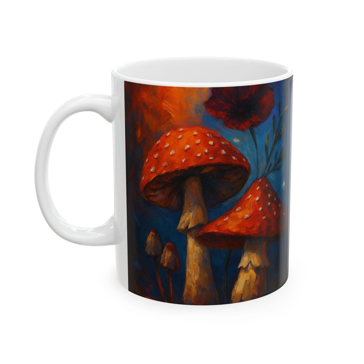 Red Mushrooms - Ceramic Mug