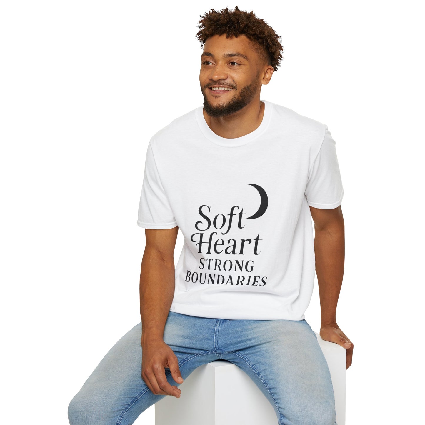 Soft Heart Strong Boundaries - Unisex Softstyle T-Shirt