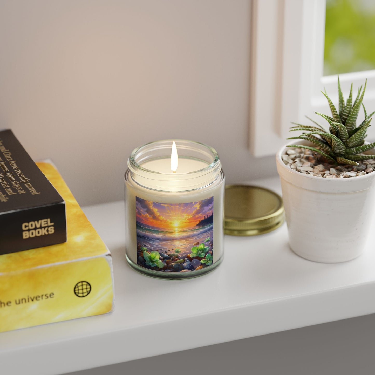 Tropical Floral Sunset - Candle