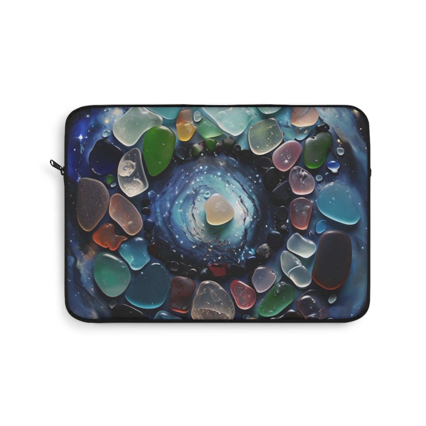 Cosmic Spiral Sea Glass - Laptop Sleeve