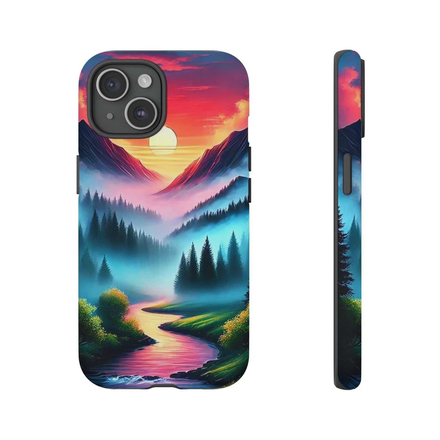 Misty Mountain River - Phone Case
