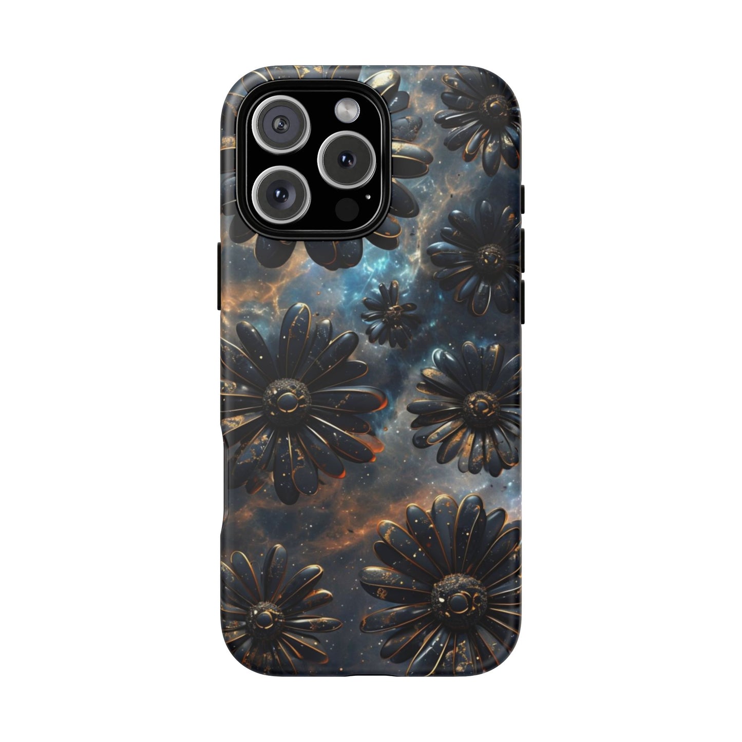 Galactic Black Daisy - Phone Case