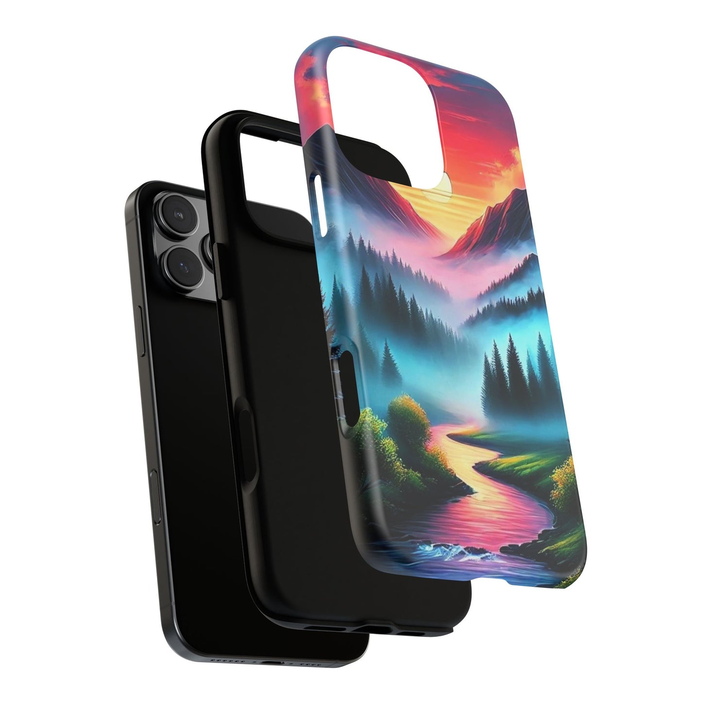 Misty Mountain River - Phone Case