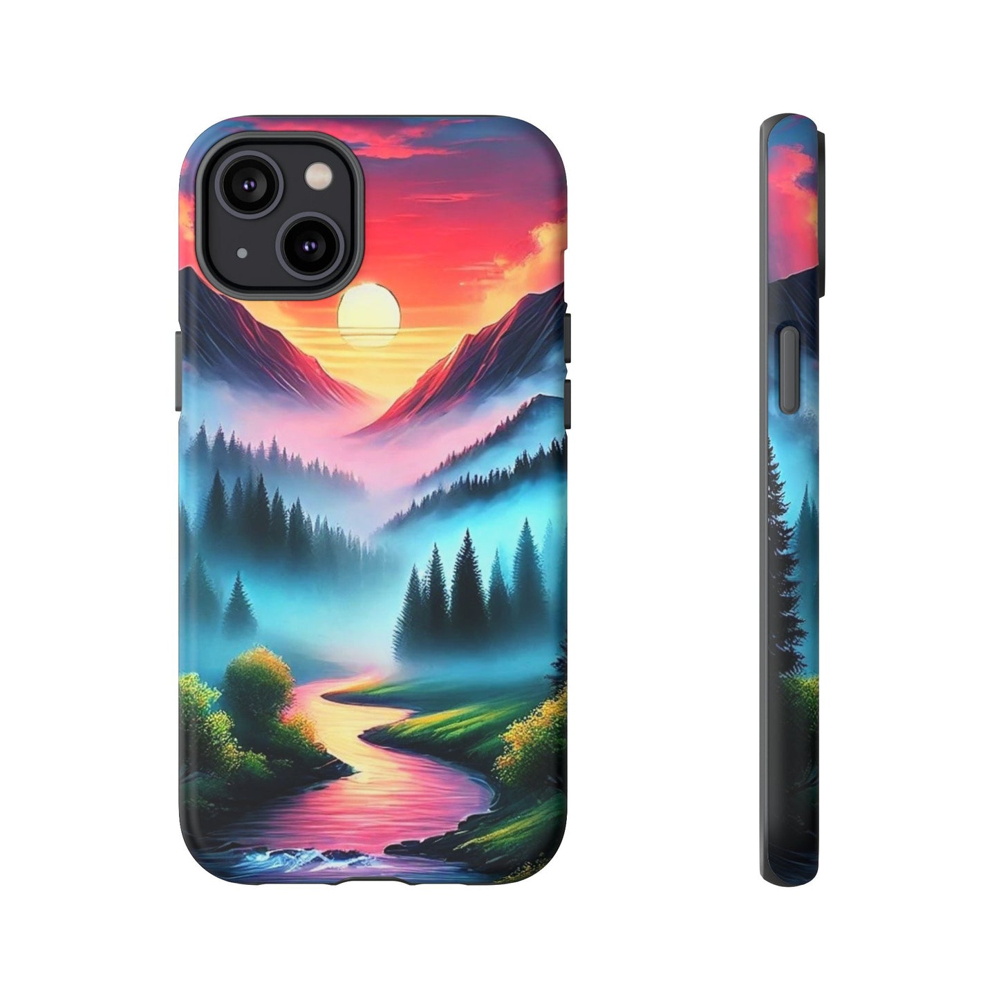 Misty Mountain River - Phone Case
