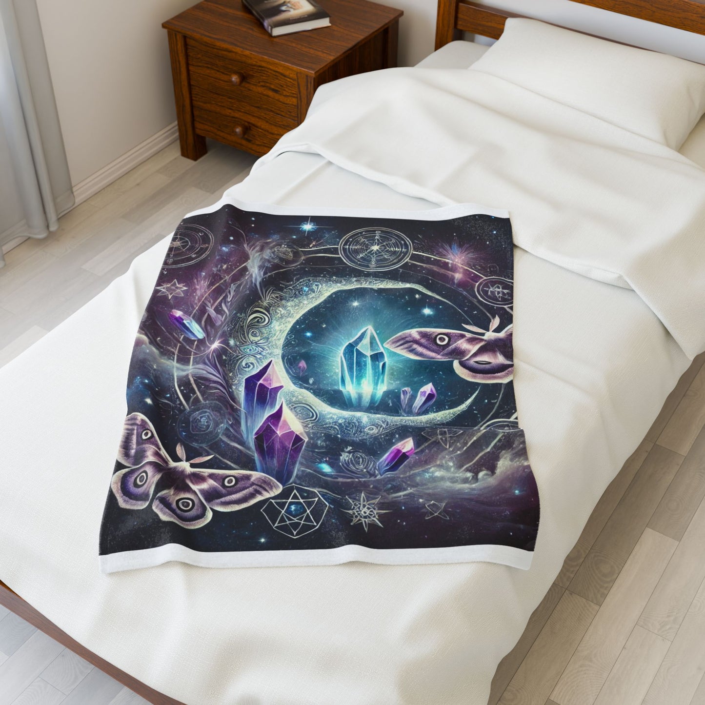 Celestial Crystal Dream - Velveteen Plush Blanket