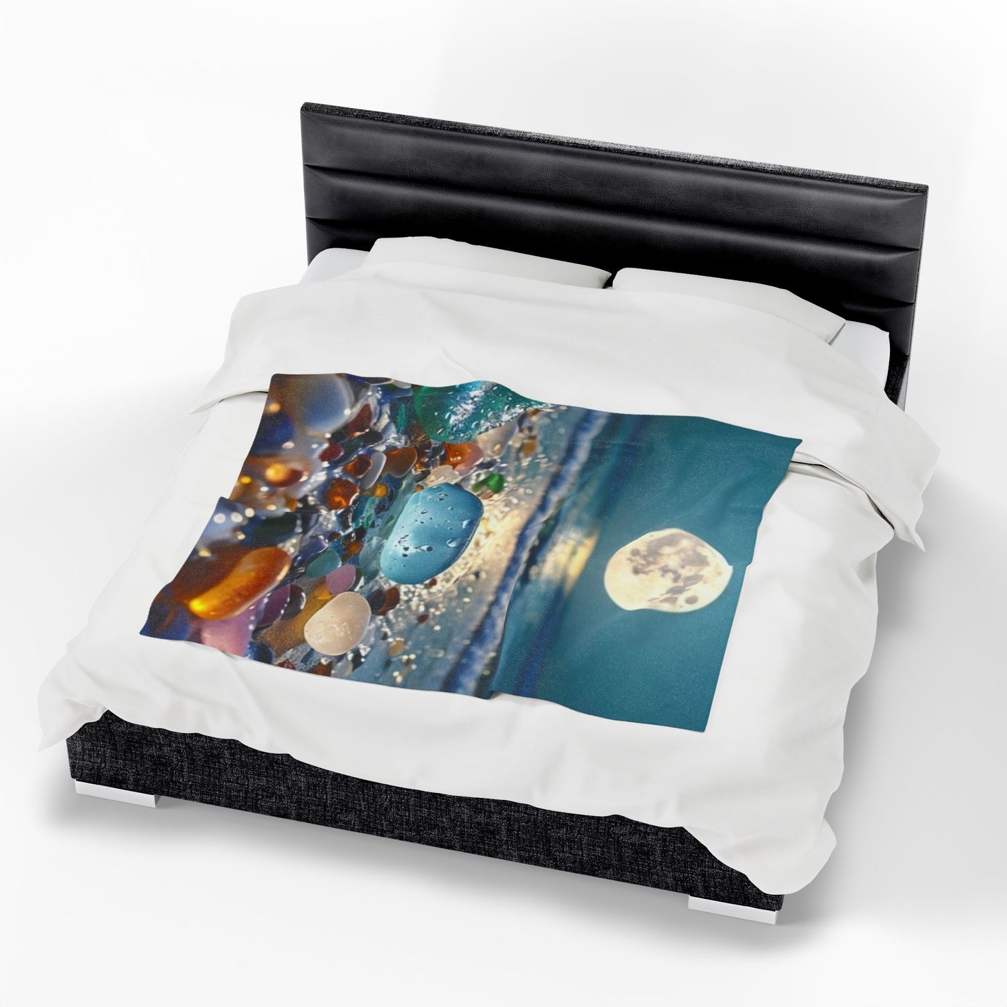 Moonlit Sea Glass - Velveteen Plush Blanket