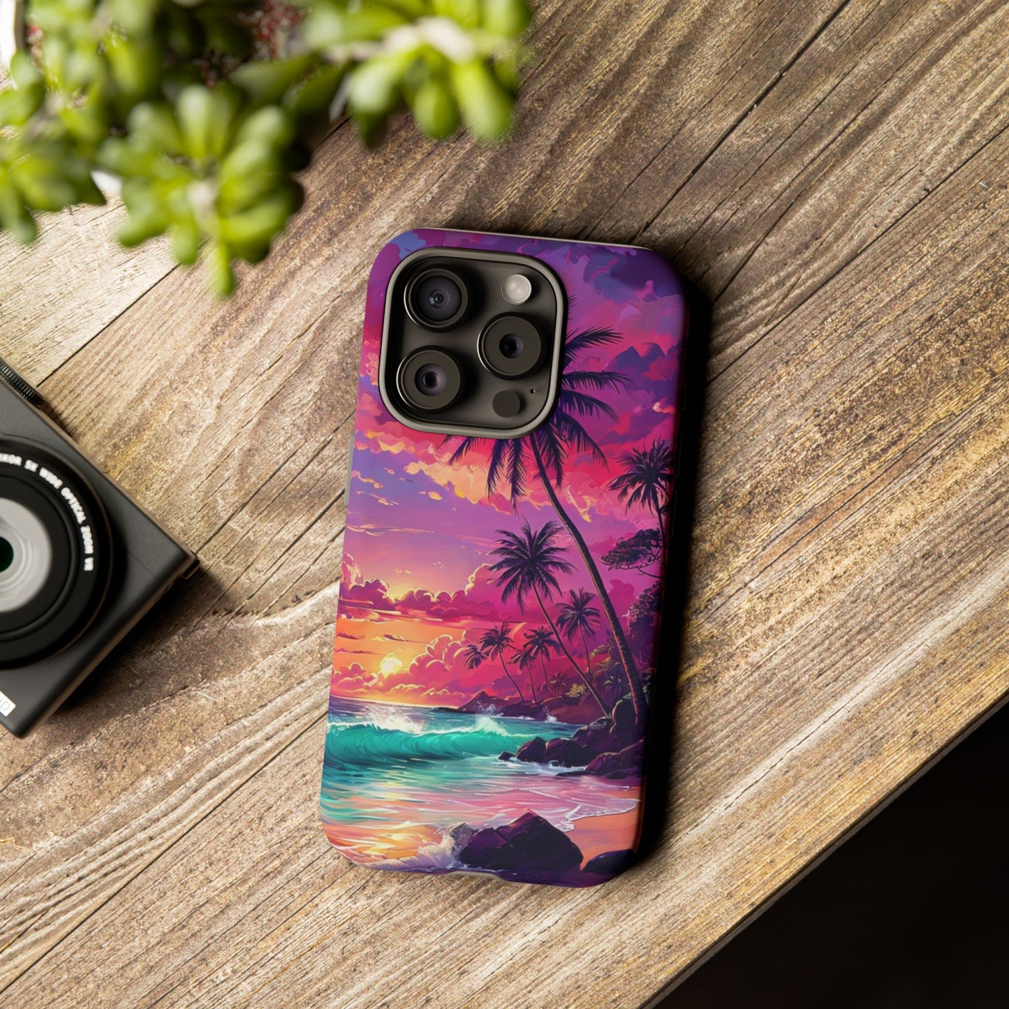 Sunset Paradise Beach - Phone Case
