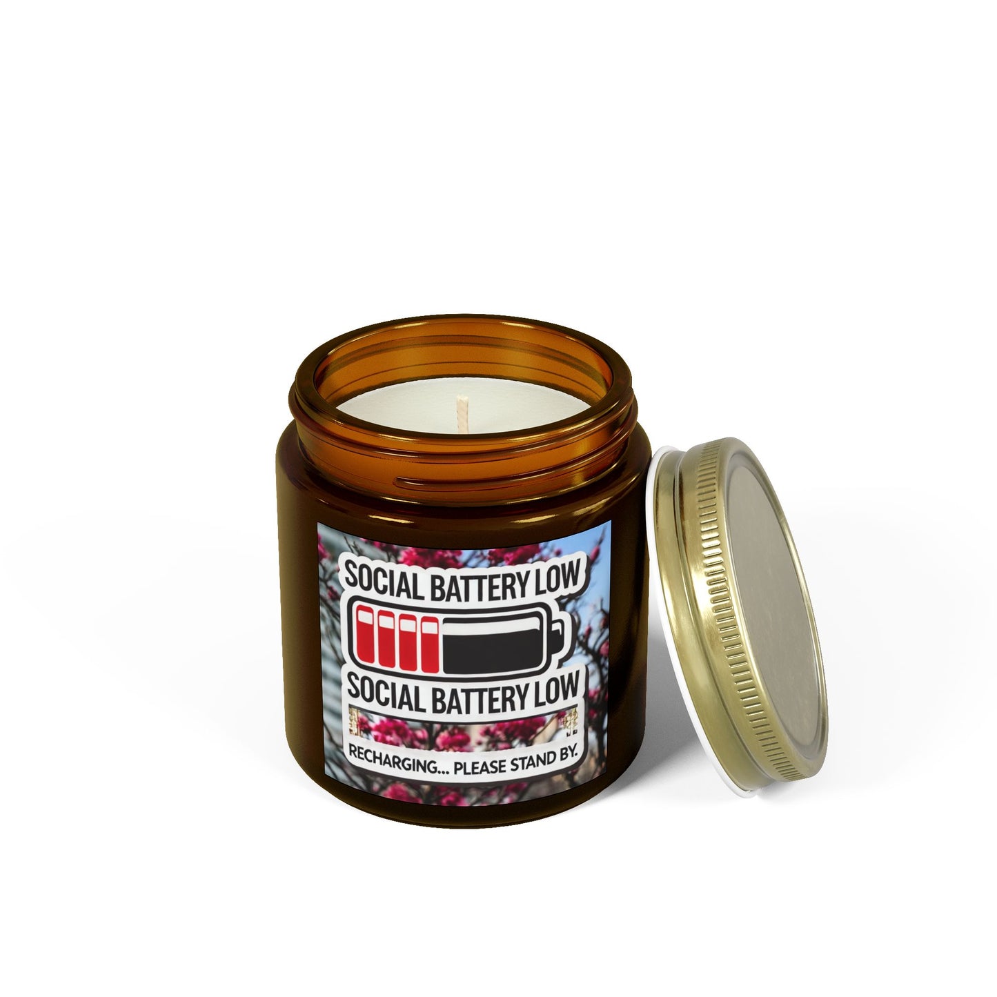 Social Battery Low - Candle