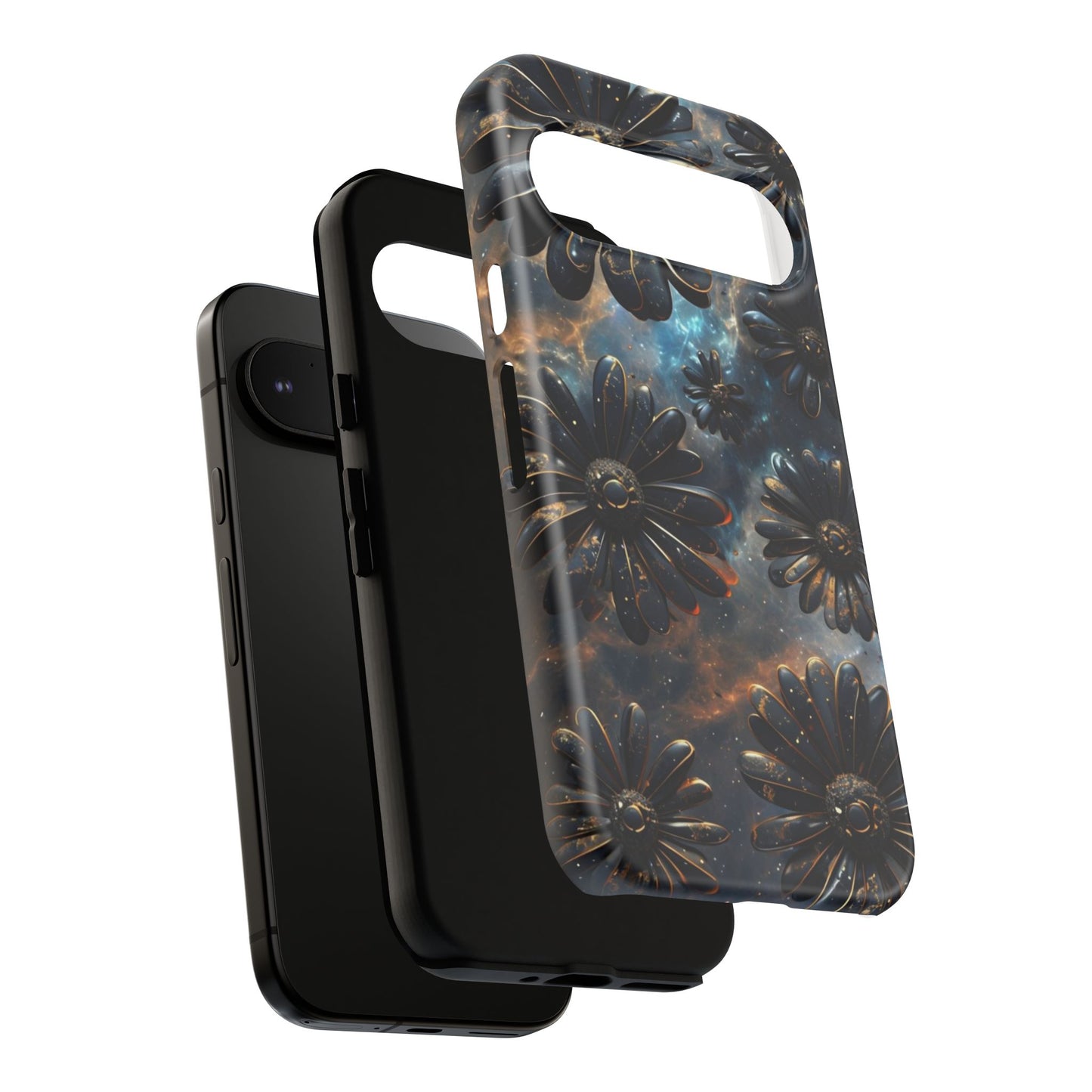 Galactic Black Daisy - Phone Case