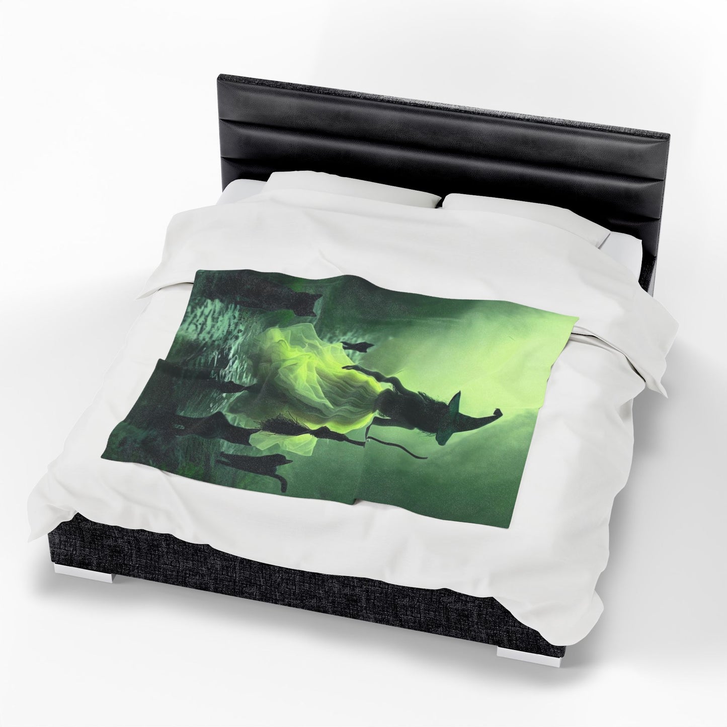 Witch In The Mist - Velveteen Plush Blanket