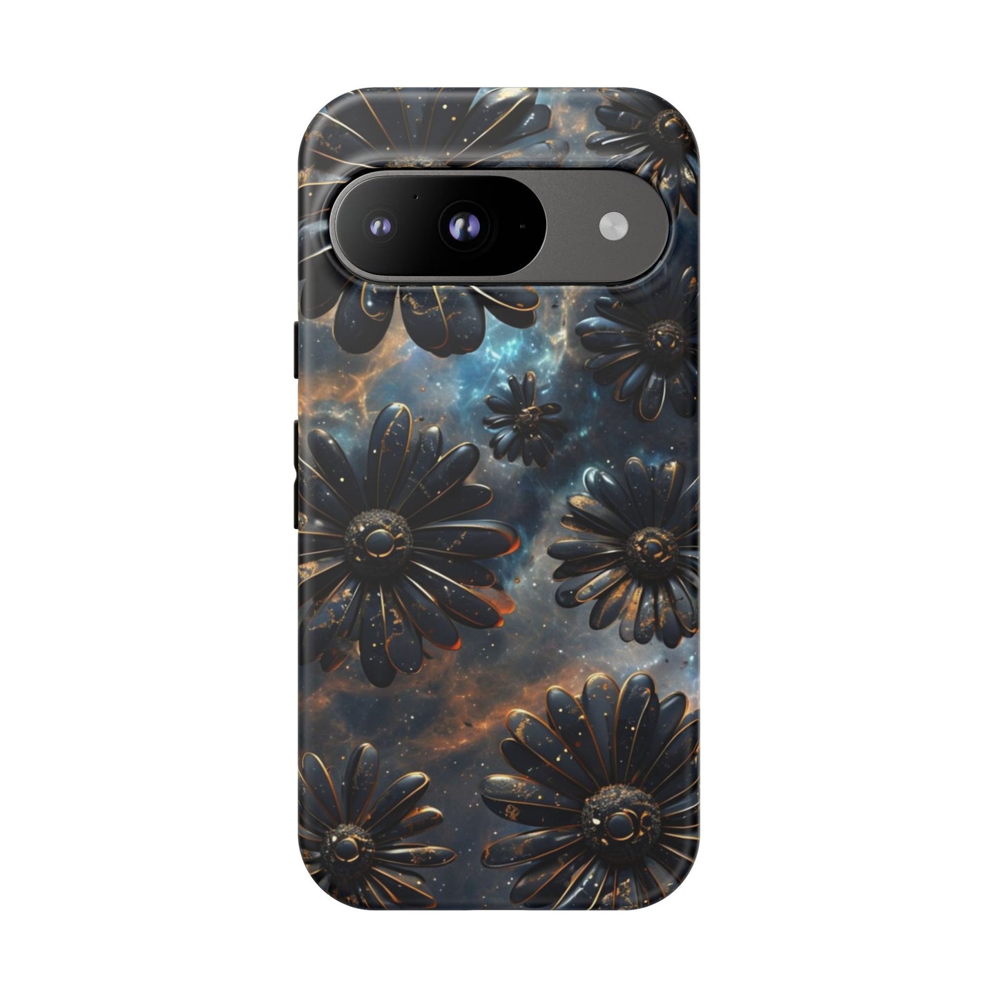 Galactic Black Daisy - Phone Case
